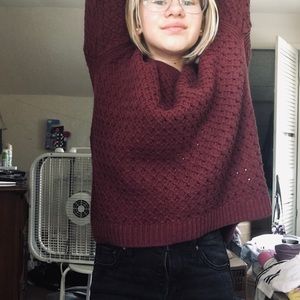 Old navy red cardigan